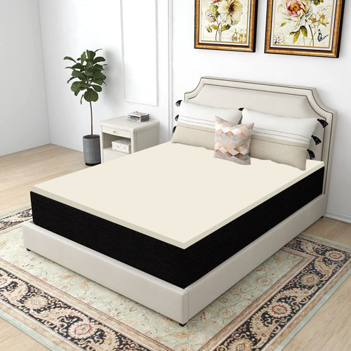 Alwyn Home Lohan 1" Medium Density Foam Toppers with Orthopedic Benefits, Relieves Pain